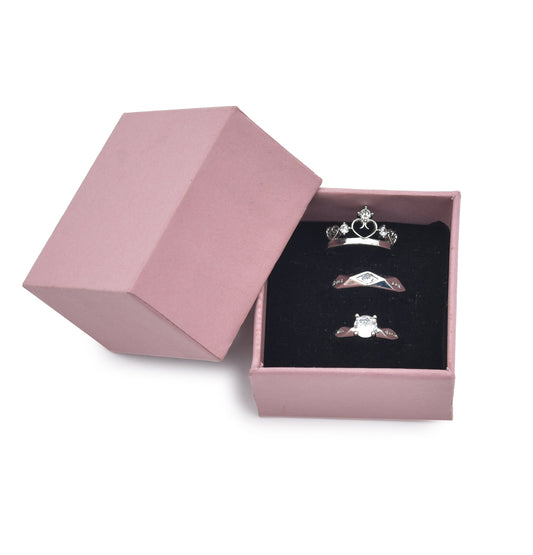 Lid Pattern Ring Box - Lavender | Grownex Packaging | Jewellery Box