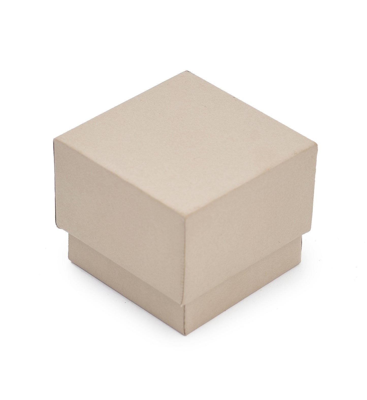 Lid Pattern Ring Box - Beige | Grownex Packaging | Jewellery Box
