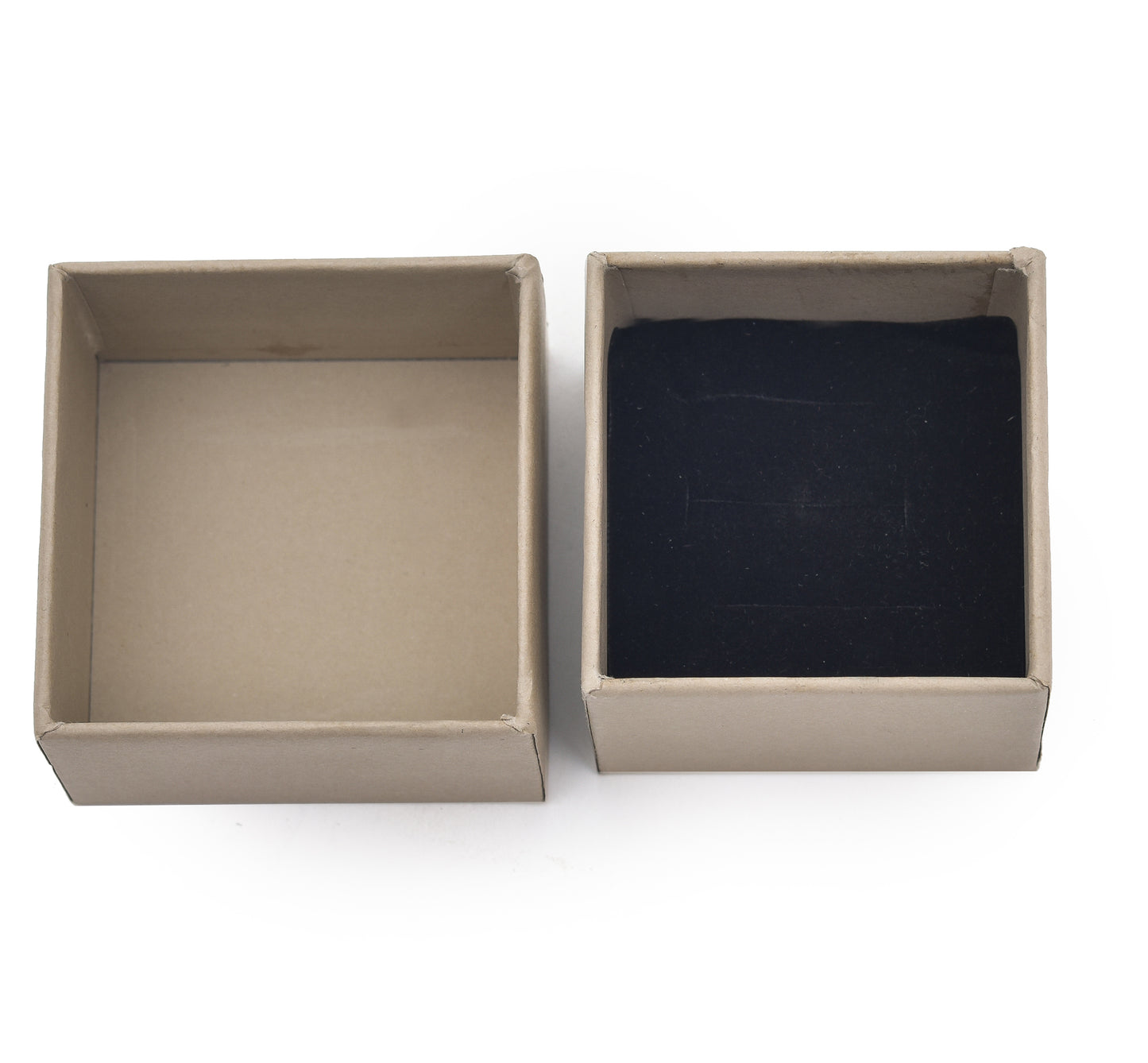 Lid Pattern Ring Box - Beige | Grownex Packaging | Jewellery Box