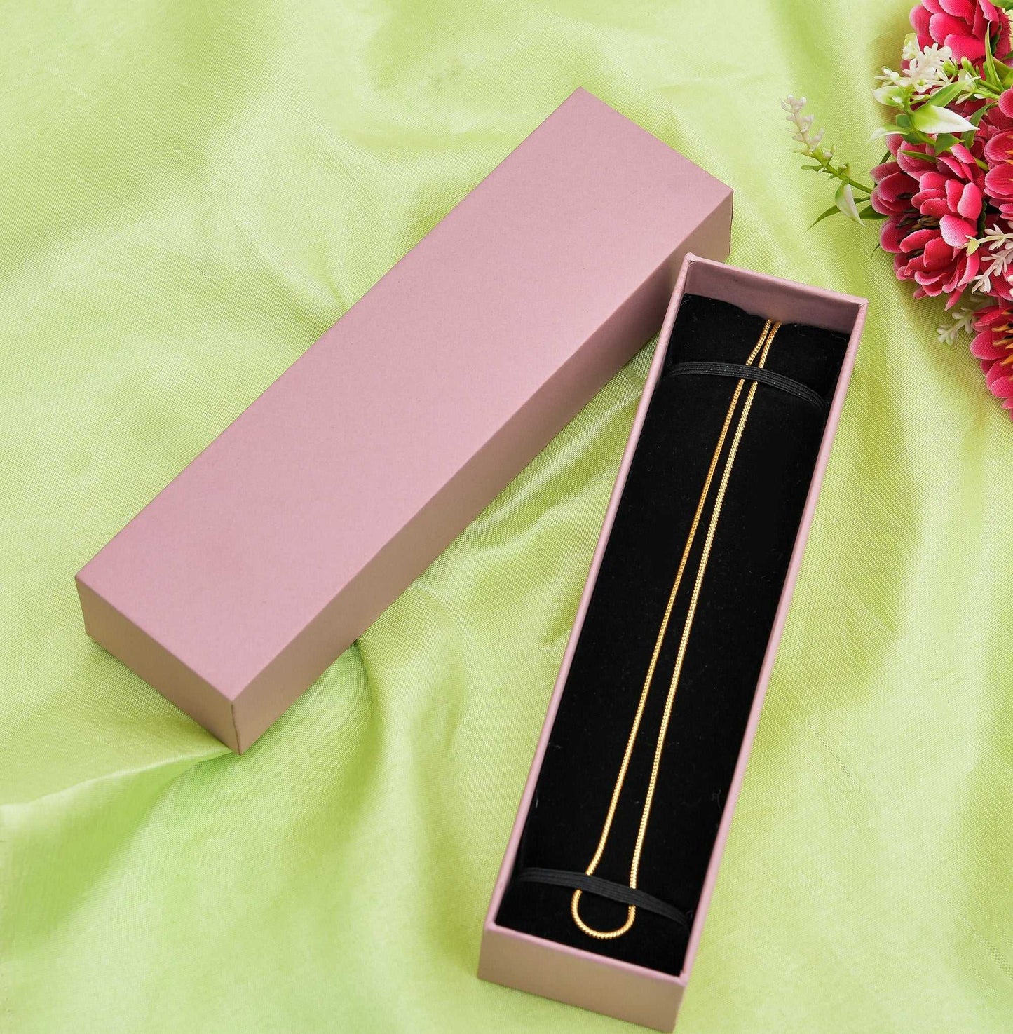 Lid Pattern Chain Box - Lavender | Grownex Packaging | Jewellery Box