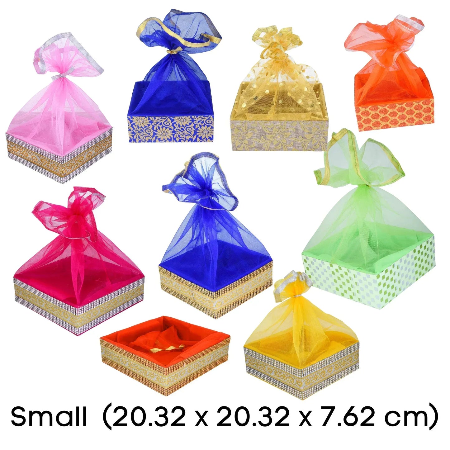 Multicolor Wedding Shagun Basket Combo - Grownex Hamper Basket | Grownex Packaging | Basket & Tray