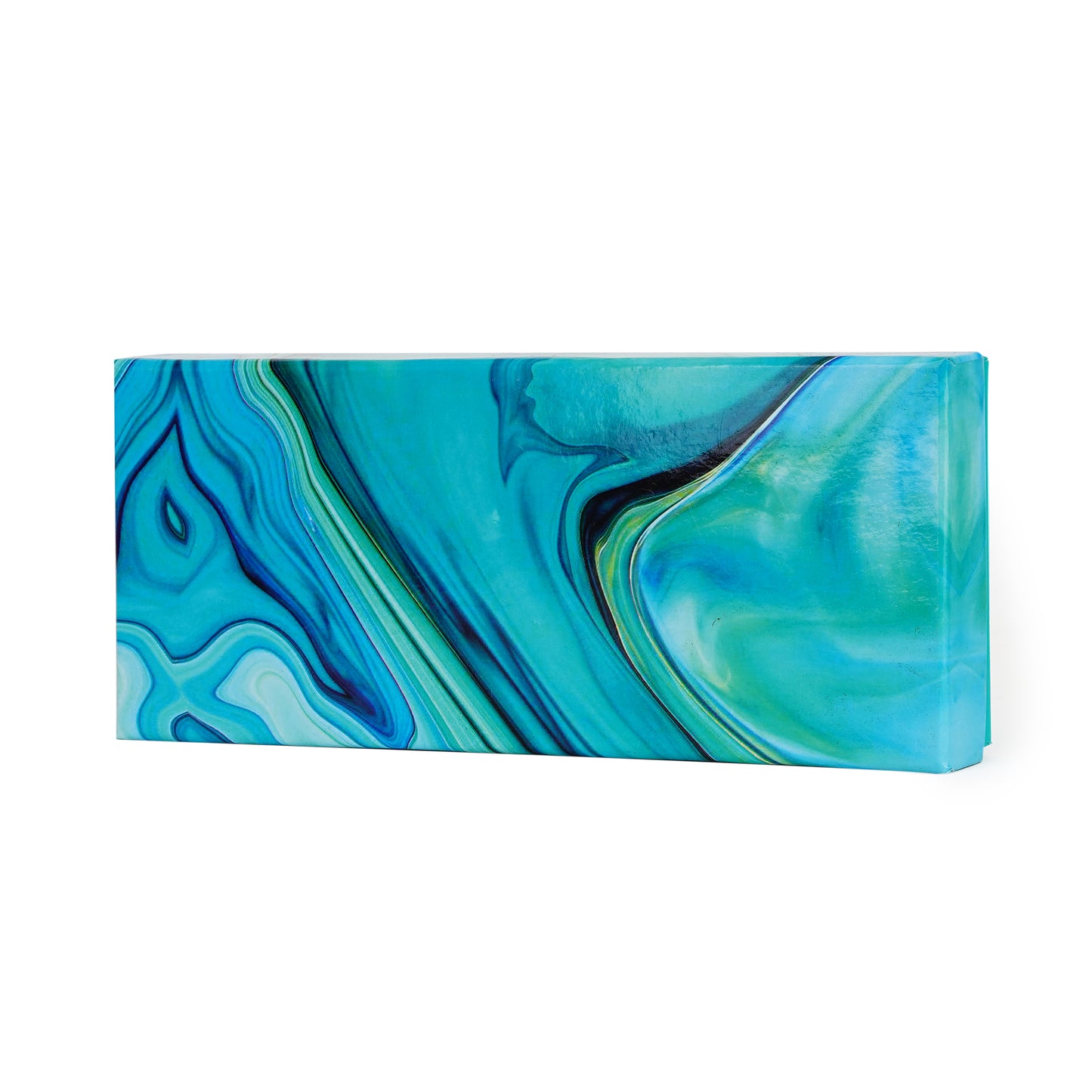 Marble Blue 2-Compartment Dry fruit Box | Elegant & Functional Gifting | Grownex Packaging | Dry Fruit Box