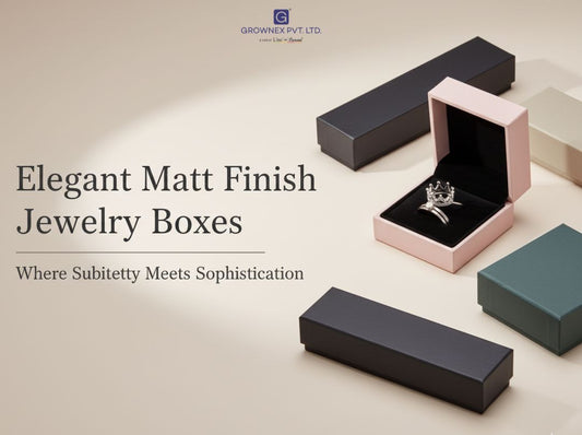 Elegant Matt Finish Jewelry Boxes — Where Subtlety Meets Sophistication