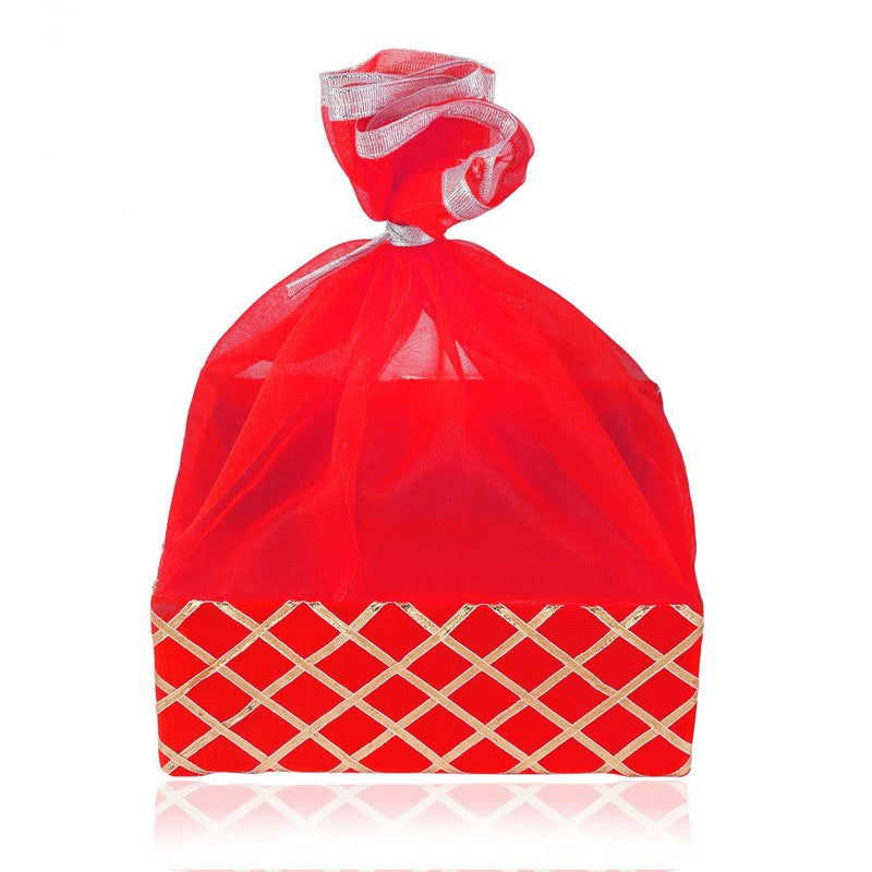 Square Lace Red Basket | Grownex Packaging | Basket & Tray