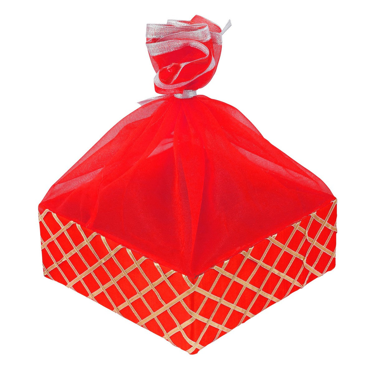 Square Lace Red Basket | Grownex Packaging | Basket & Tray