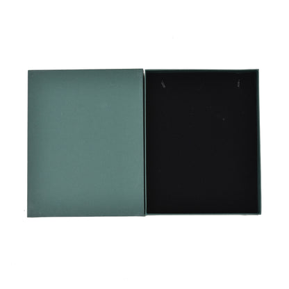 Green Jewellery Box for Necklaces | 20.32 × 15.24 × 4.45 cm