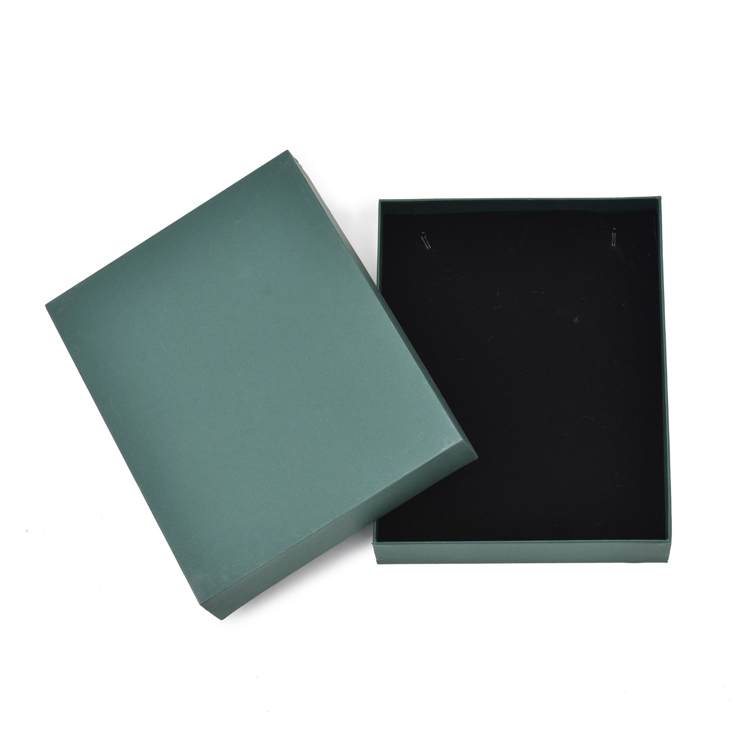 Green Jewellery Box for Necklaces | 20.32 × 15.24 × 4.45 cm