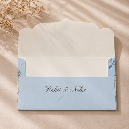 Personalised Floral Print Matte Envelope 18.42x8.89 cm
