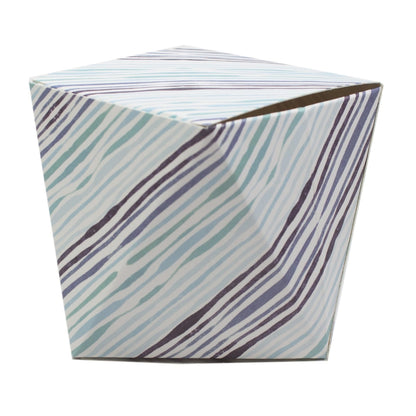 Polygon Shape Folding Box Blue