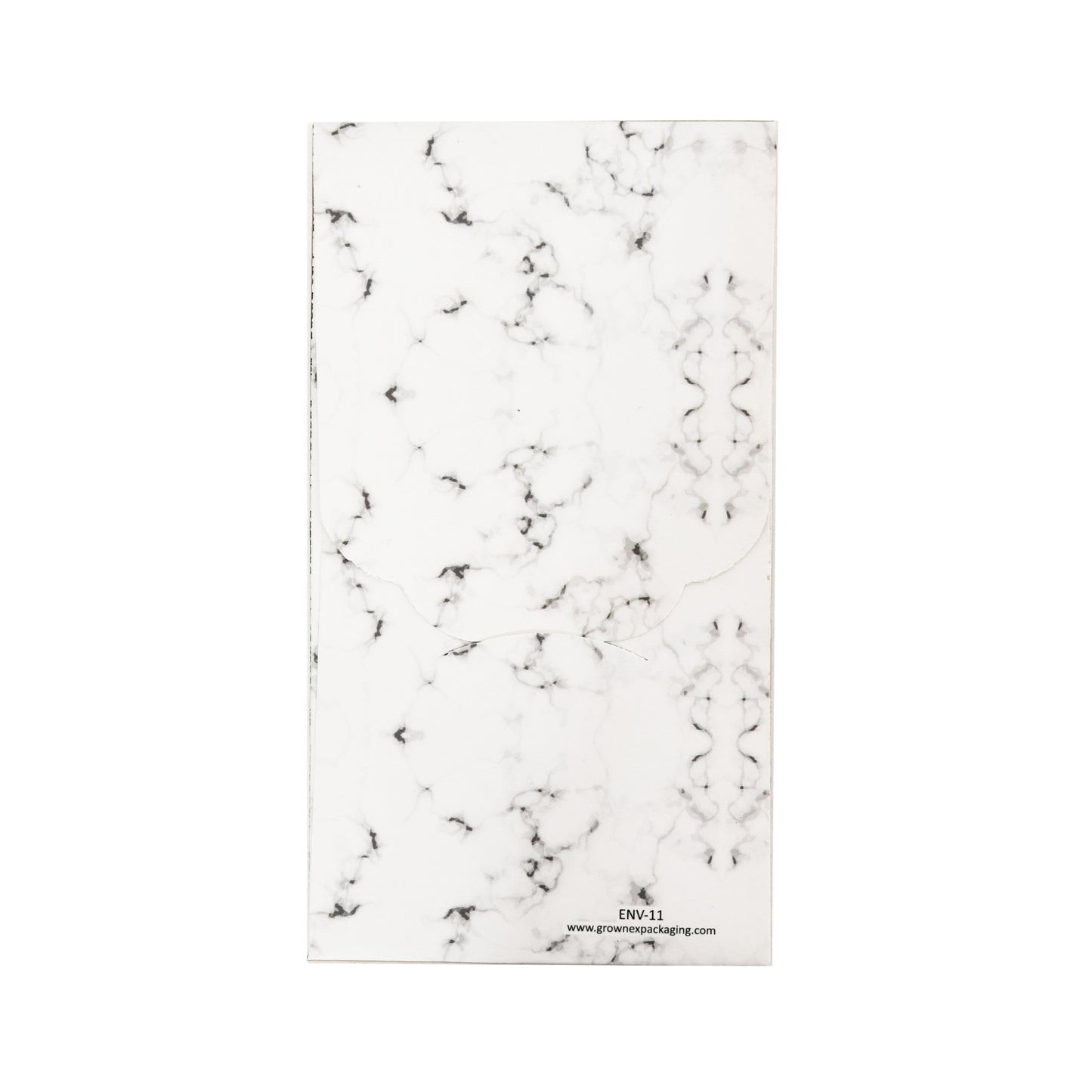 Personalised White Marble Premium Design Envelope 16x8.89 cm