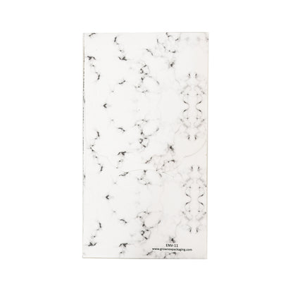 Personalised White Marble Premium Design Envelope 16x8.89 cm