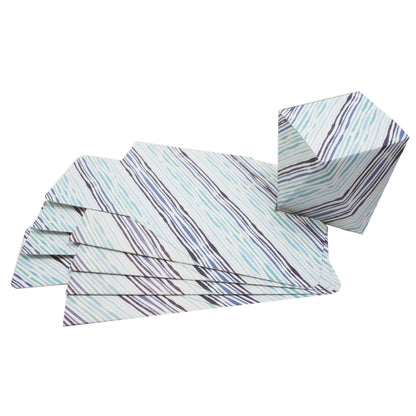 Polygon Shape Folding Box Blue