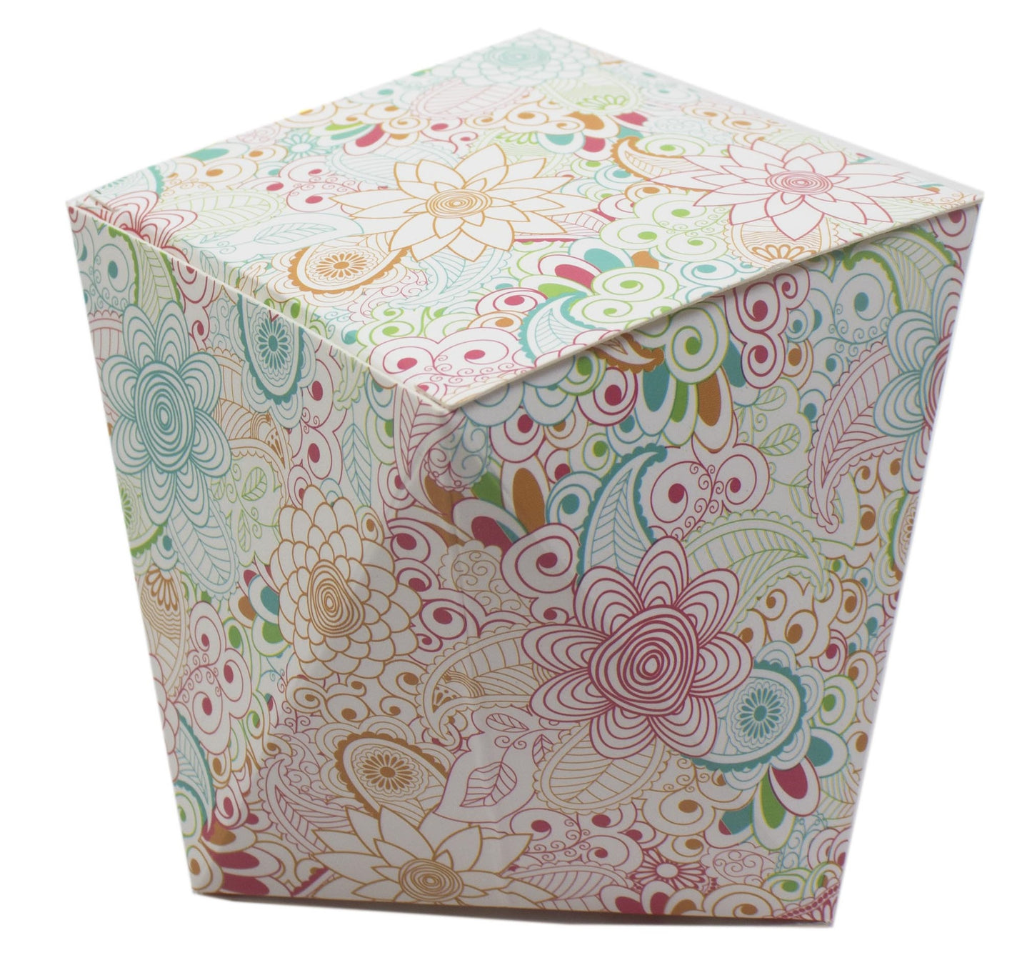 Polygon Shape Folding Box White