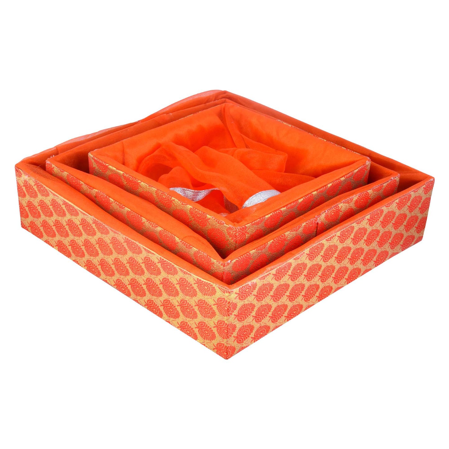 Floral Orange Basket