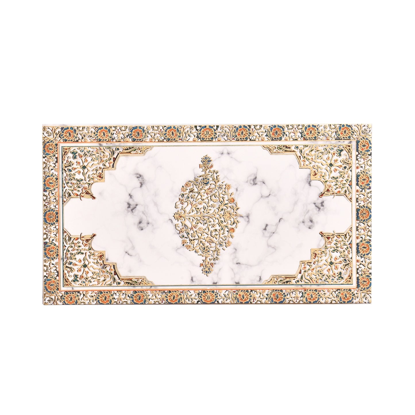 Personalised White Marble Premium Design Envelope 16x8.89 cm