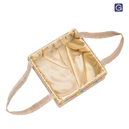 Jute Handle Decorative Basket | Wedding, Return Gift & Hamper Packaging