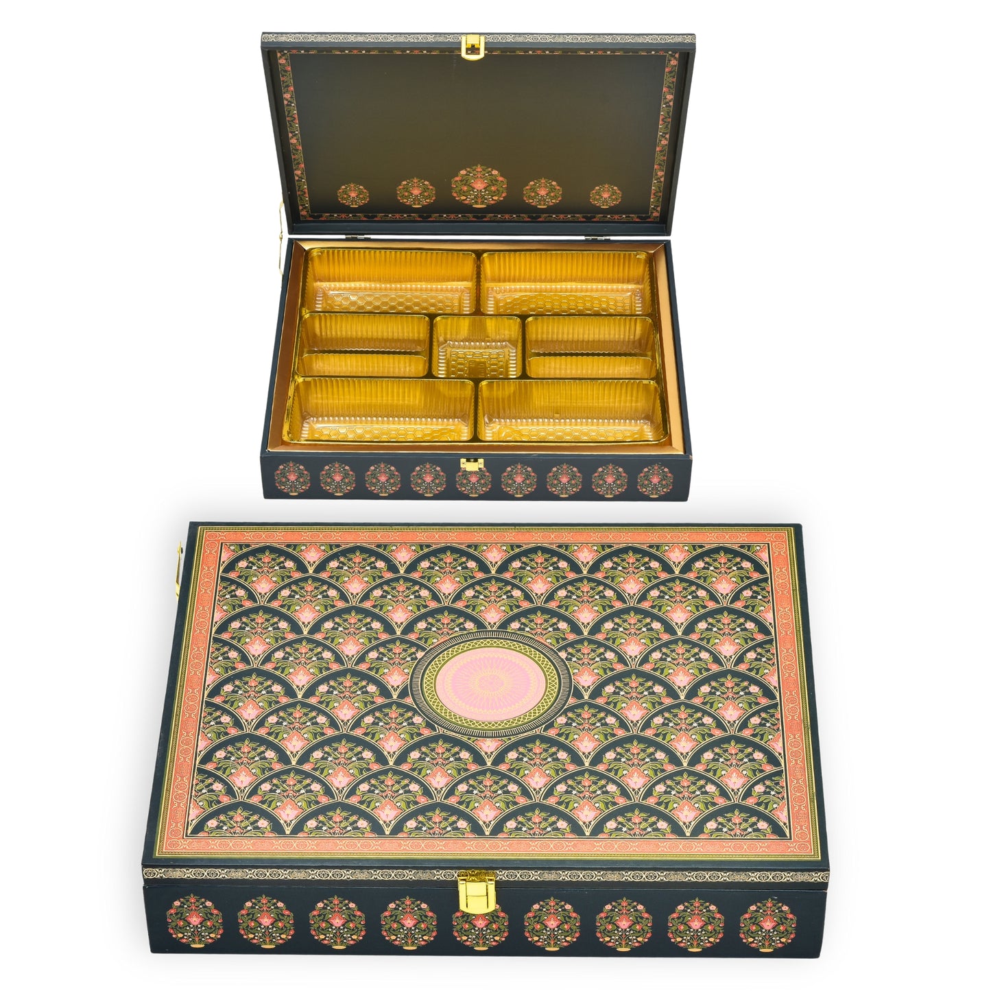 Royal Pink Mandala Wooden Box | Grownex Packaging | wooden box