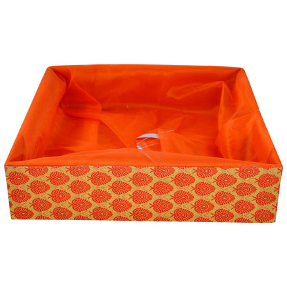 5 Piece Combo Large Decorative Sweet Box Set (12x12x3 Inch) | Festive Gift Packing Box for Diwali, Wedding & Return Gifts | Grownex Packaging | Basket & Tray