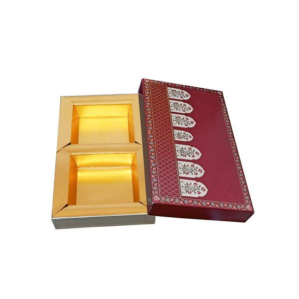 Cherry Red Foil Print Premium Dry Fruit Box