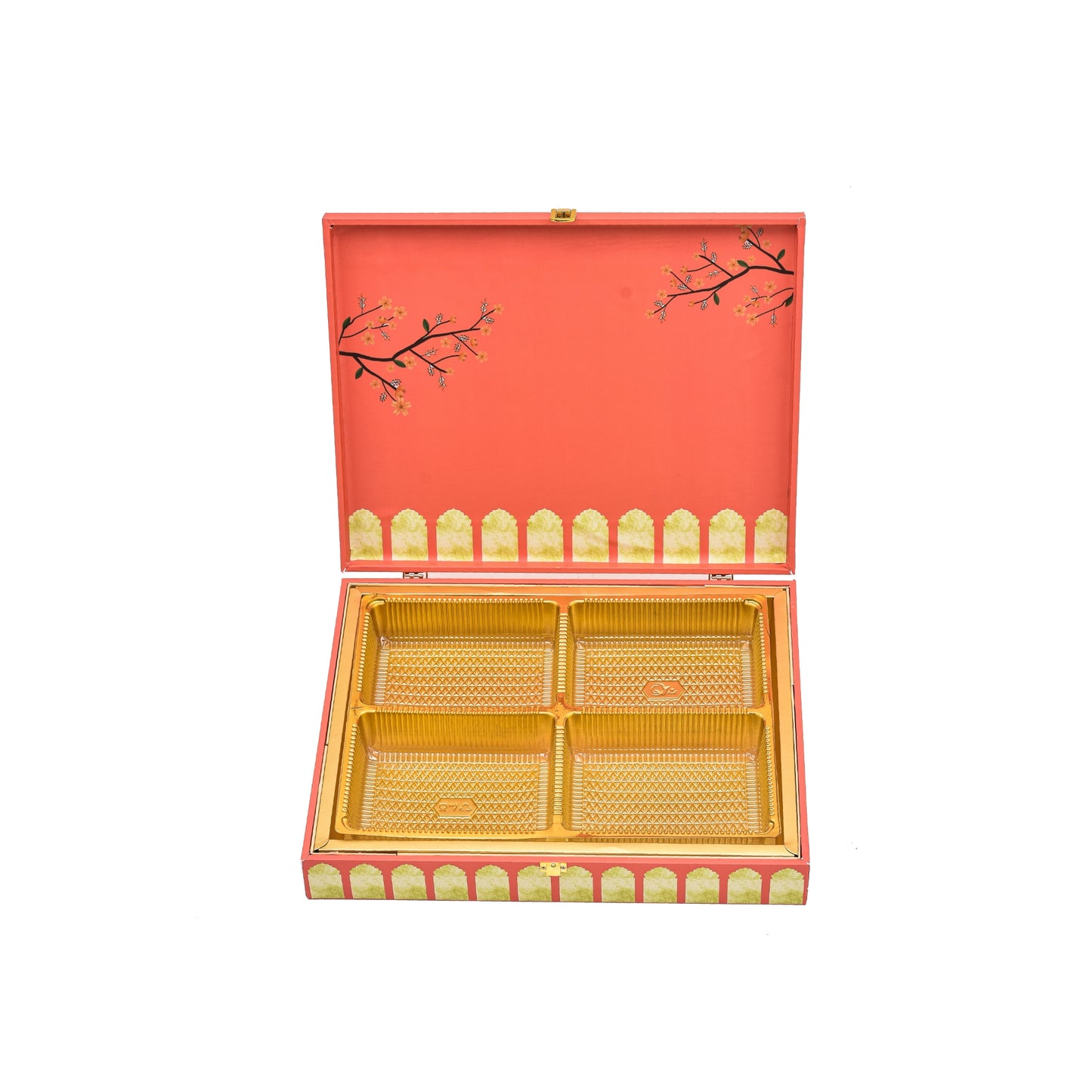 Floral Haven Theme Wooden Bhaji Box  | Premium Shagun & Wedding Gift Box