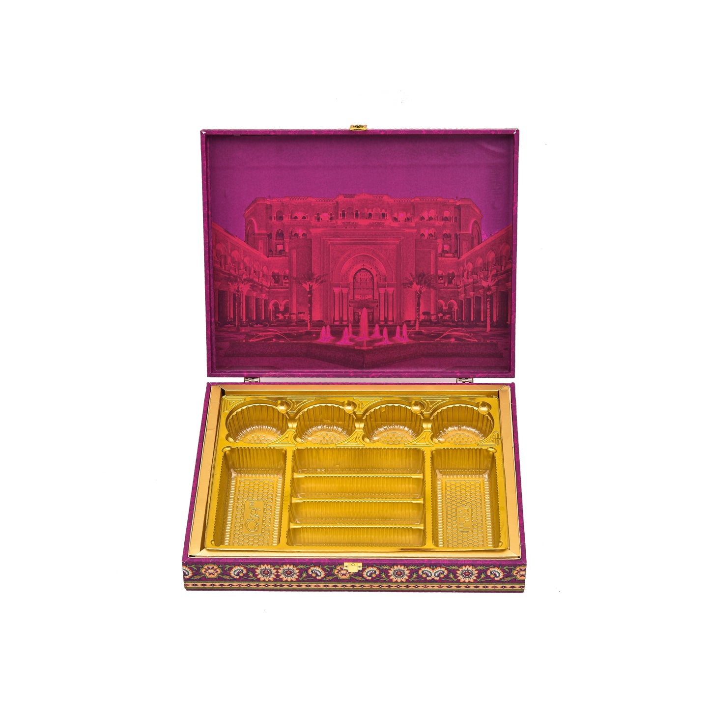 Grand Darbar Theme Wooden Bhaji Box  | Premium Shagun & Wedding Gift Box