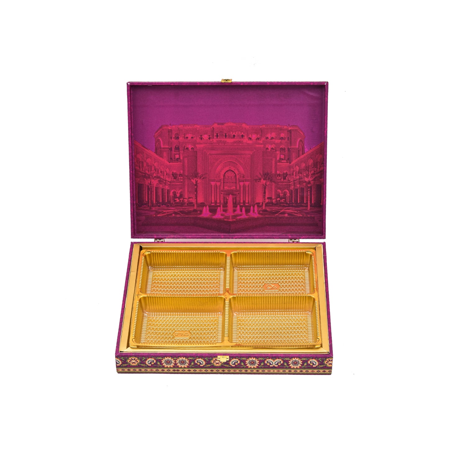 Grand Darbar Theme Wooden Bhaji Box  | Premium Shagun & Wedding Gift Box