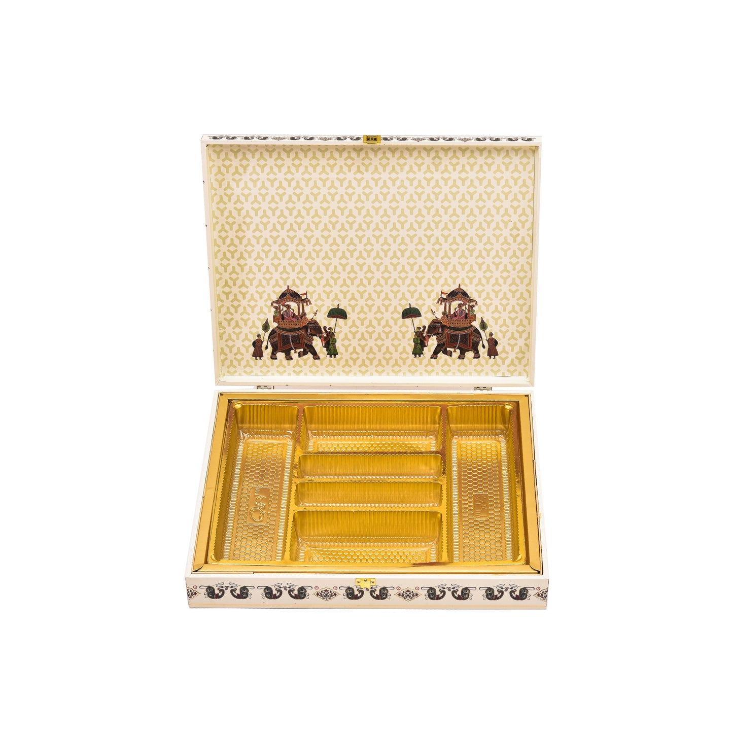 Shahi Sawari Theme Wooden Bhaji Box  | Premium Shagun & Wedding Gift Box