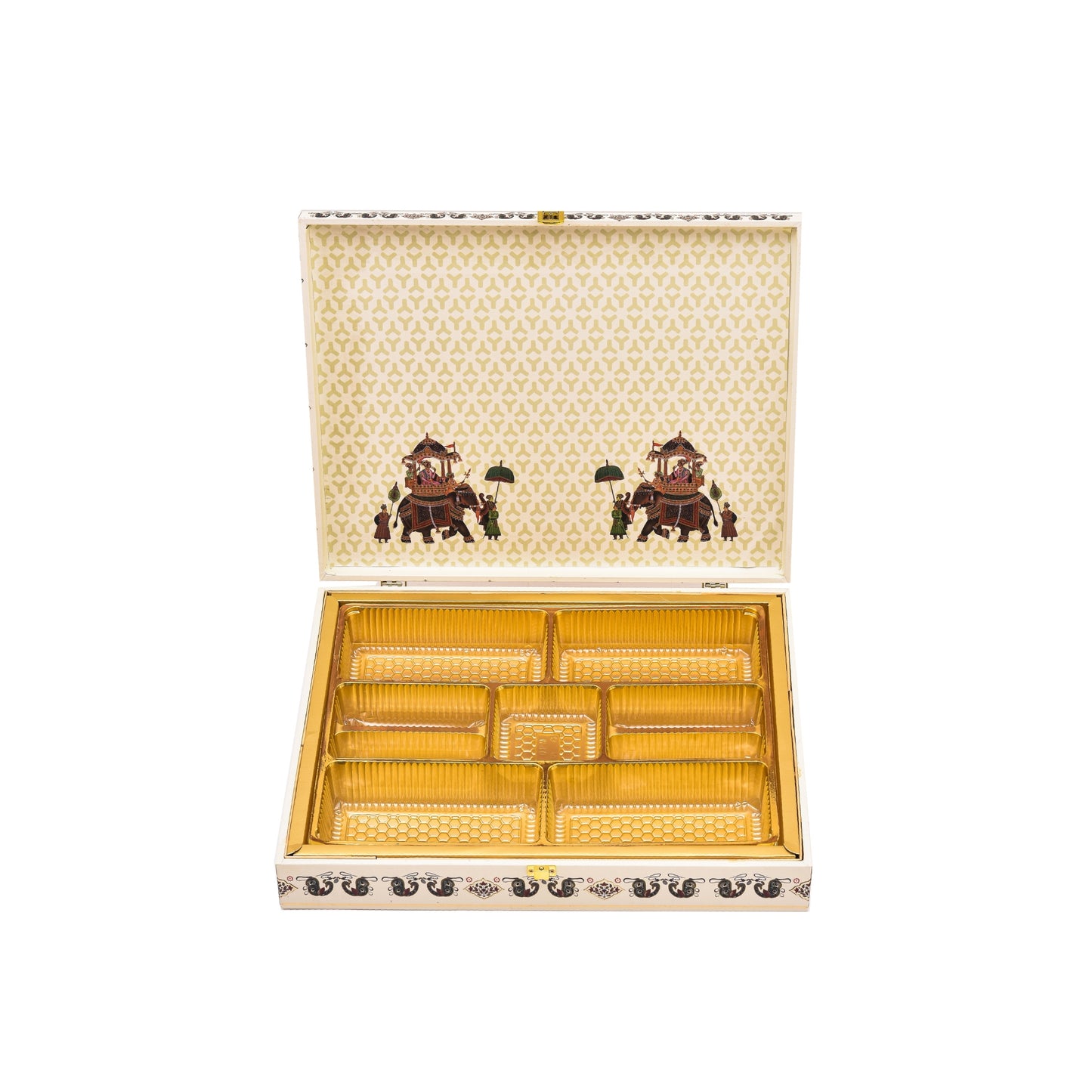Shahi Sawari Theme Wooden Bhaji Box  | Premium Shagun & Wedding Gift Box