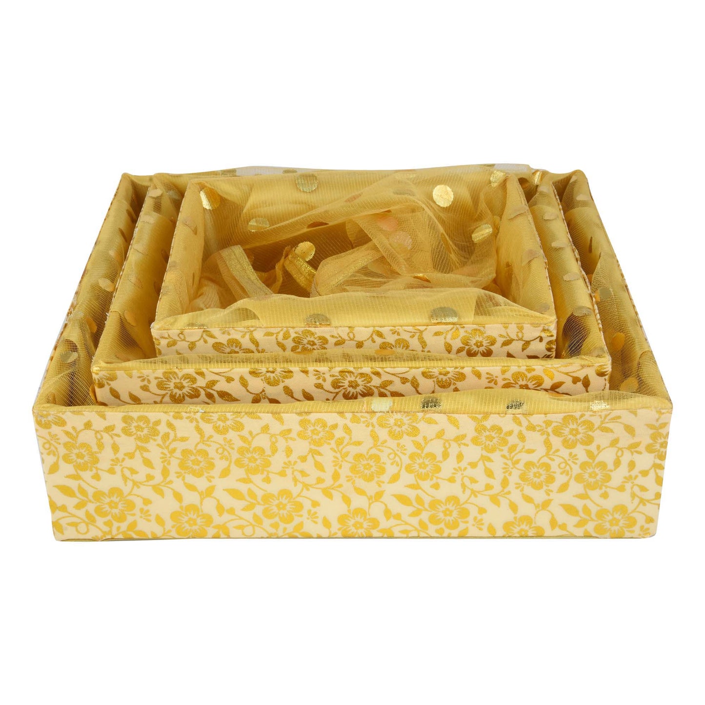 Floral Gold Basket