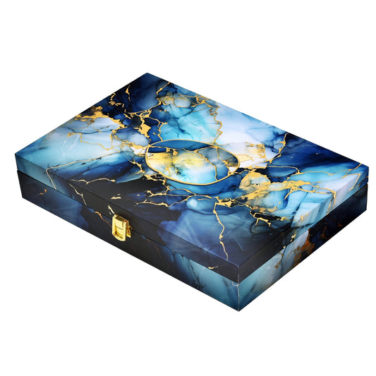 Marble Print Wooden Premium Hamper Box