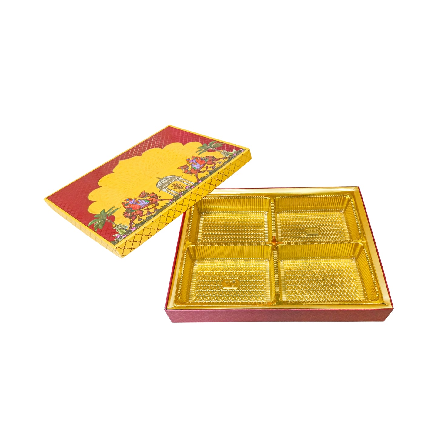 Rajasthani Theme Foil Print Lawana Box  | Premium Shagun & Wedding Gift Box