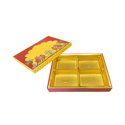 Rajasthani Theme Foil Print Lawana Box  | Premium Shagun & Wedding Gift Box