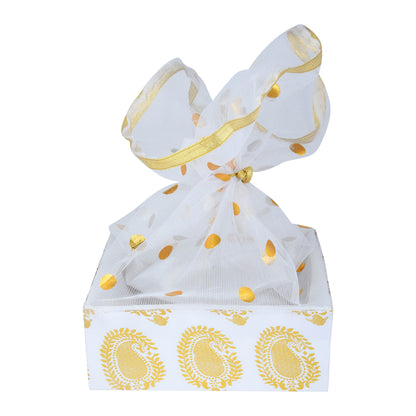Royal White Gift Basket | for Wedding & Corporate Gifting