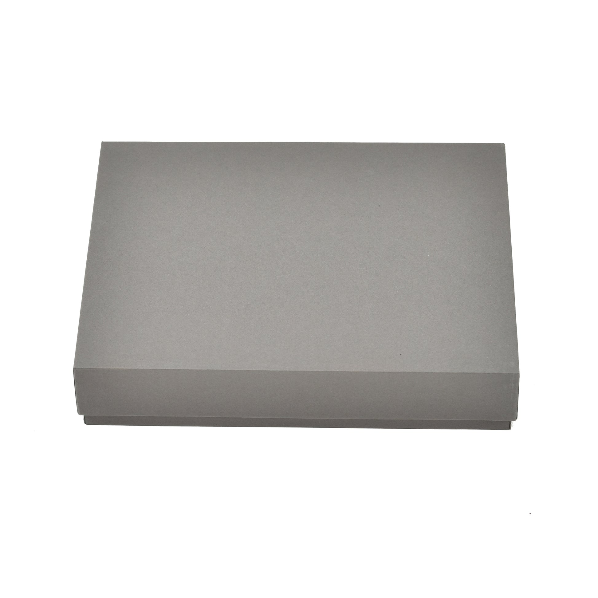 Luxury Grey Top Bottom Necklace Box – Premium Velvet Lined Jewelry Presentation Case | Grownex Packaging | Jewellery Box