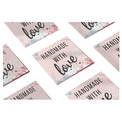 Handmade with Love Label Card | Grownex Packaging | Tags & Stickers