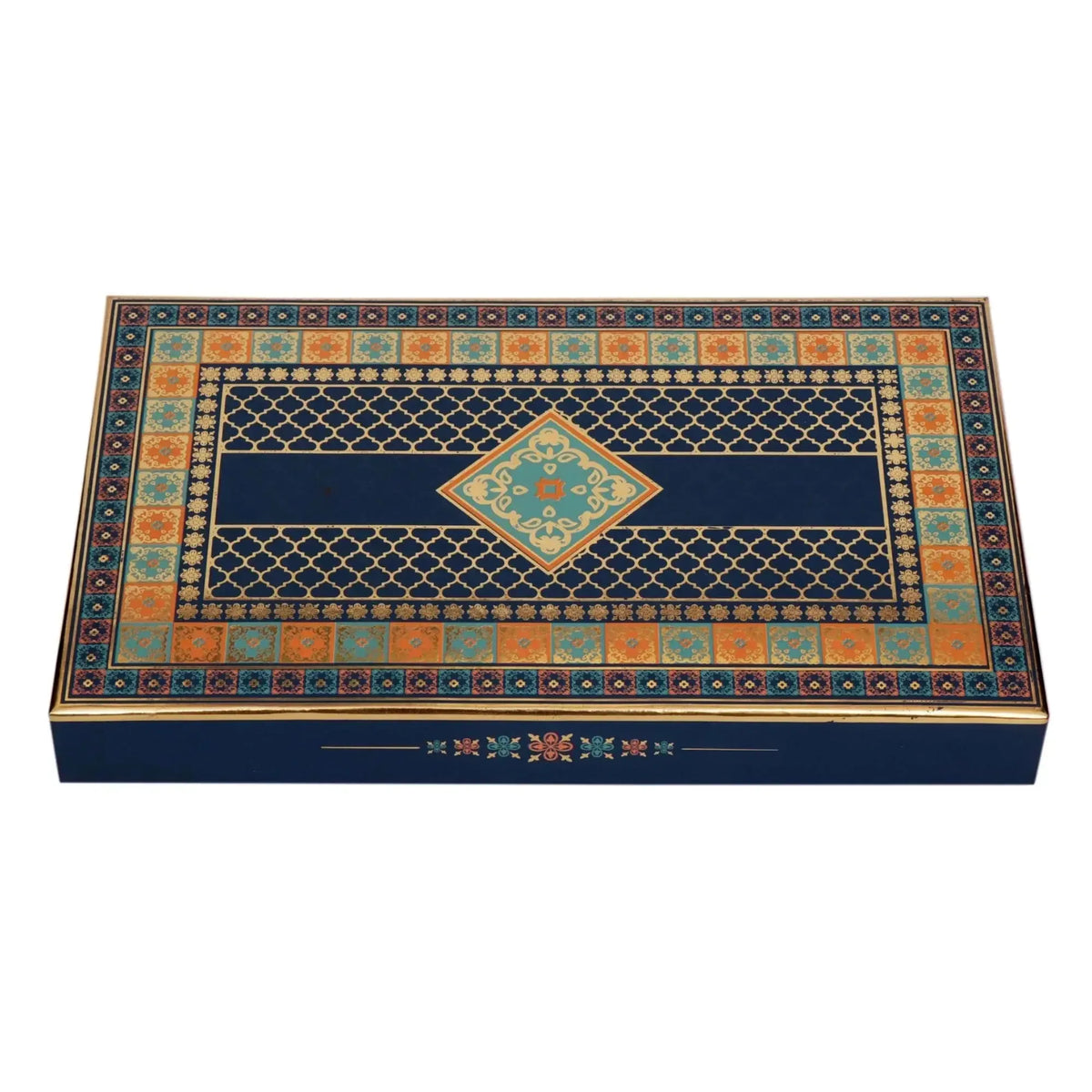 Blue Foil 1Kg Sweet Box - Front View