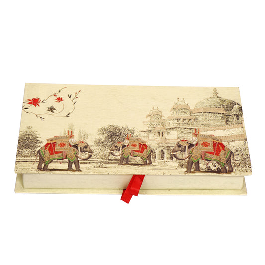 1 Kg Elephant Print 4 Line Premium File Sweet Box | Grownex Packaging | Sweet Box