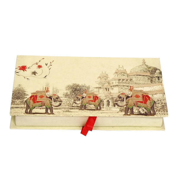 1 Kg Elephant Print 4 Line Premium File Sweet Box | Grownex Packaging | Sweet Box