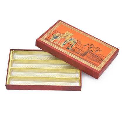 1 Kg Red Elephant Foil 4 Line Premium Sweet Box Grownex Packaging Sweet Box