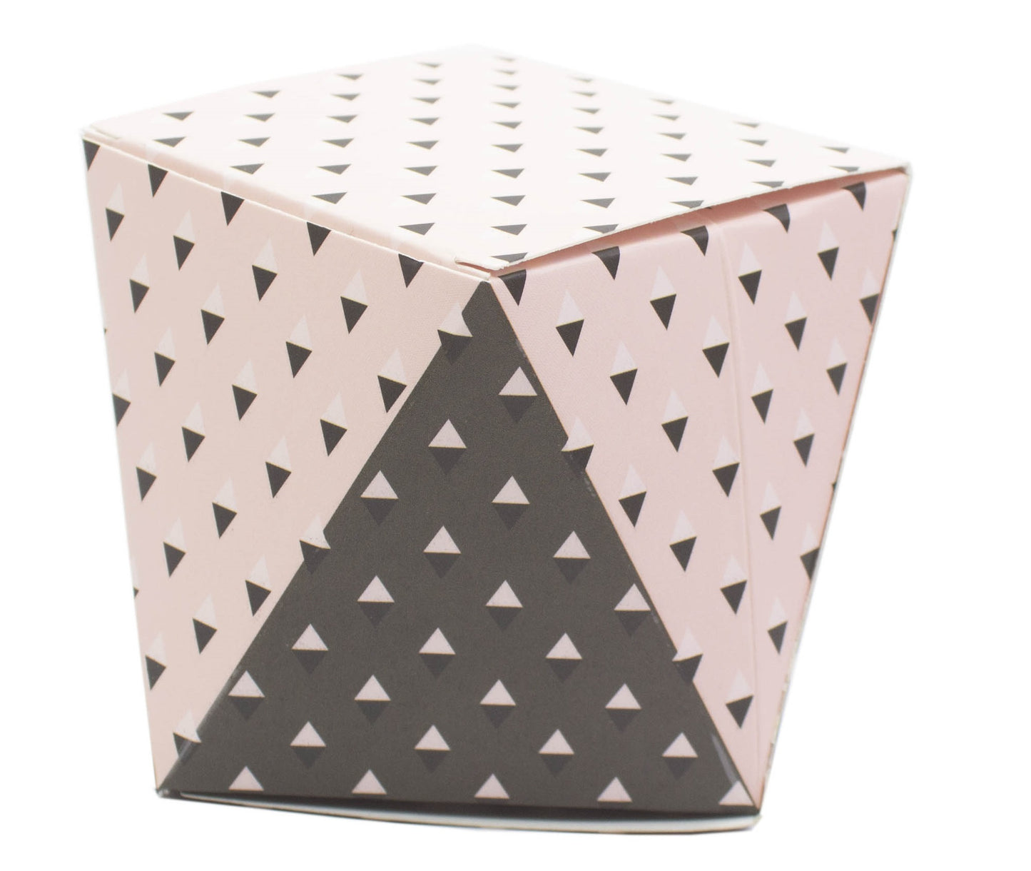 Polygon Shape Folding Box Brown