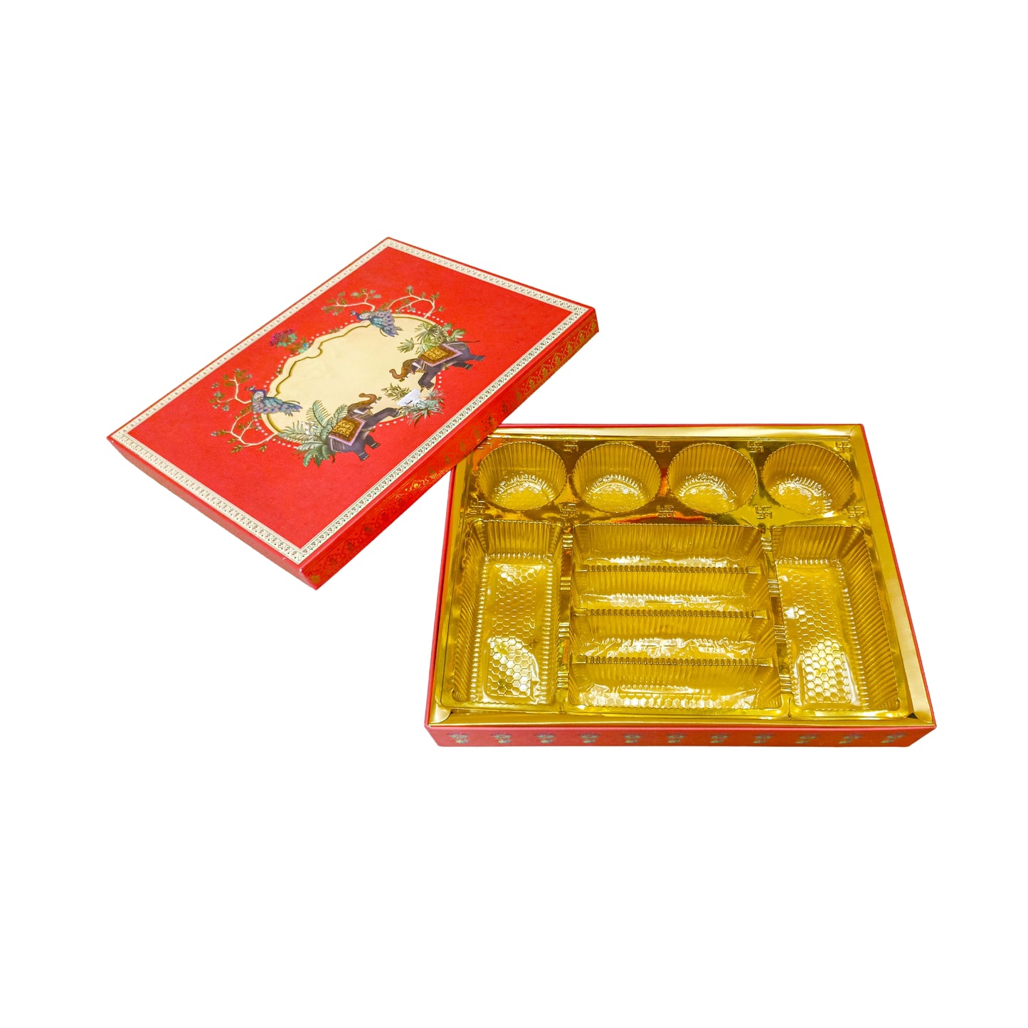 Royal Pink Foil Print Lawana Box  | Premium Shagun & Wedding Gift Box