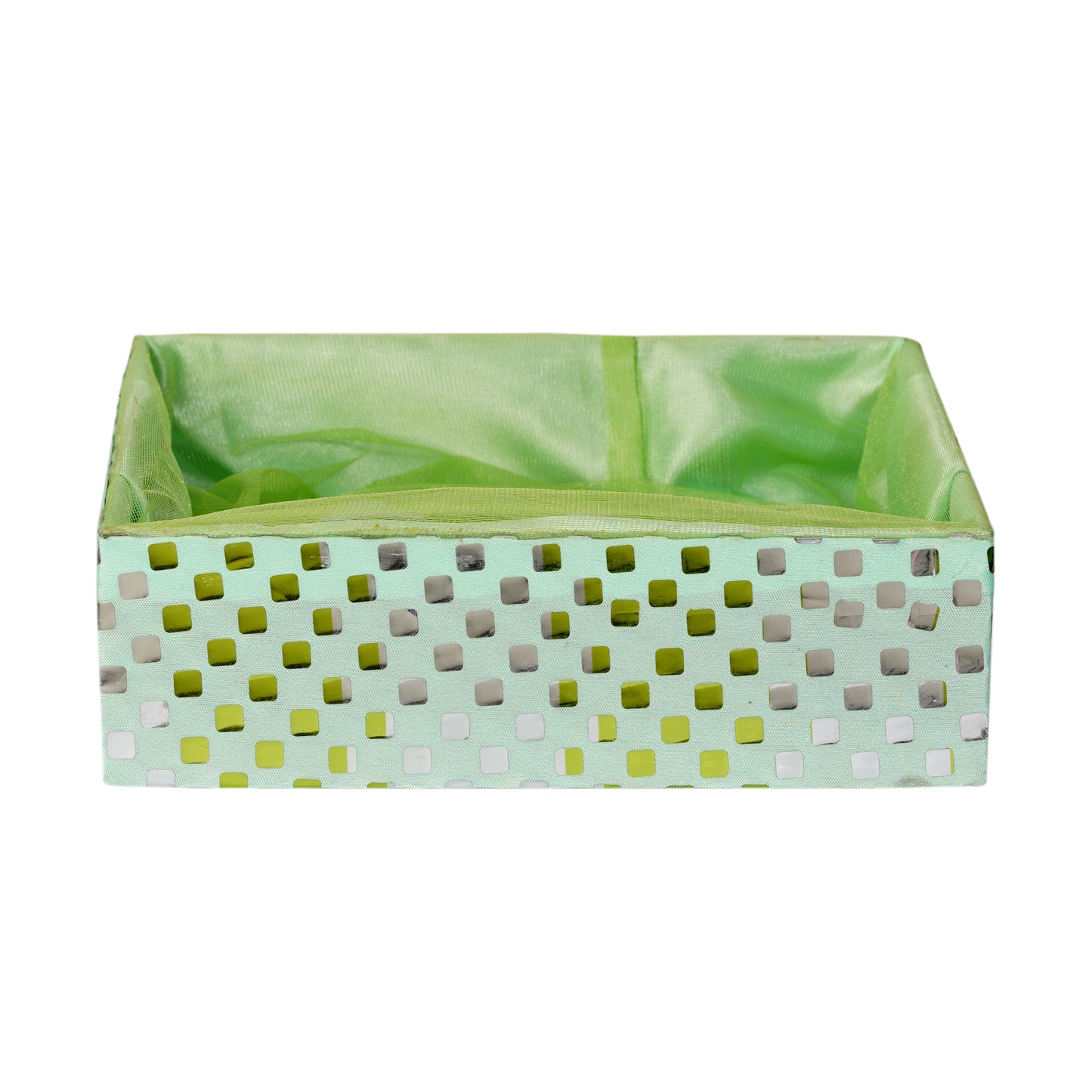 4 Jar Hamper Basket Lime Green