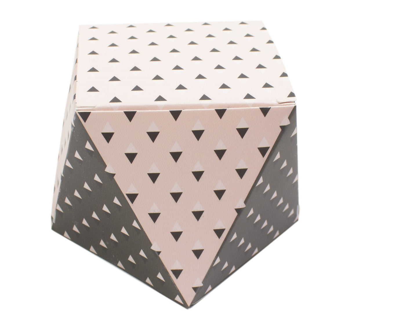 Polygon Shape Folding Box Brown