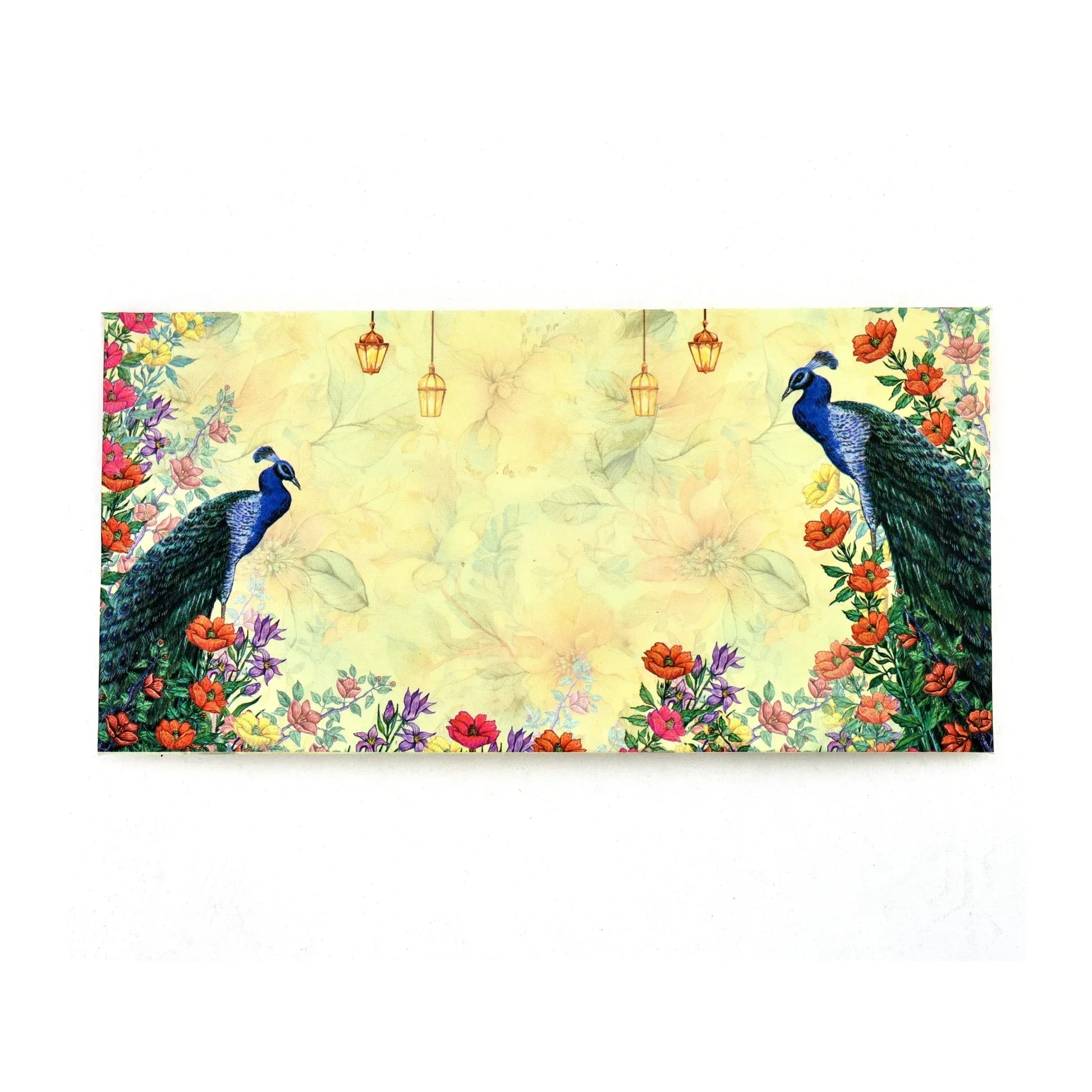 Peacock Design Gift Combo Pack | Sweet Box, Paper Bag & Envelope | Premium Festive Packaging | Grownex Packaging | Sweet Box