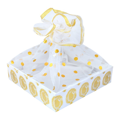 Royal White Gift Basket | for Wedding & Corporate Gifting