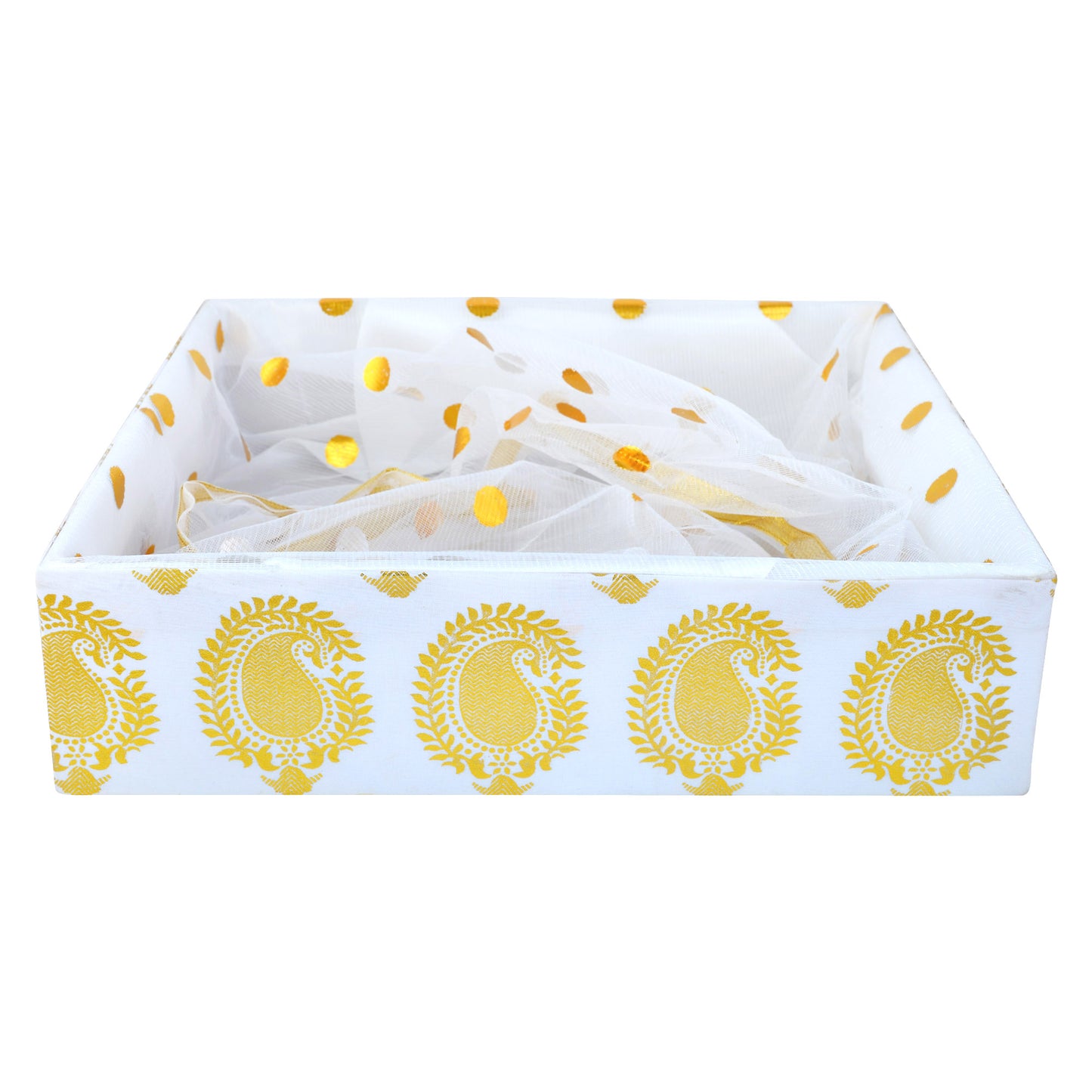 Royal White Gift Basket | for Wedding & Corporate Gifting