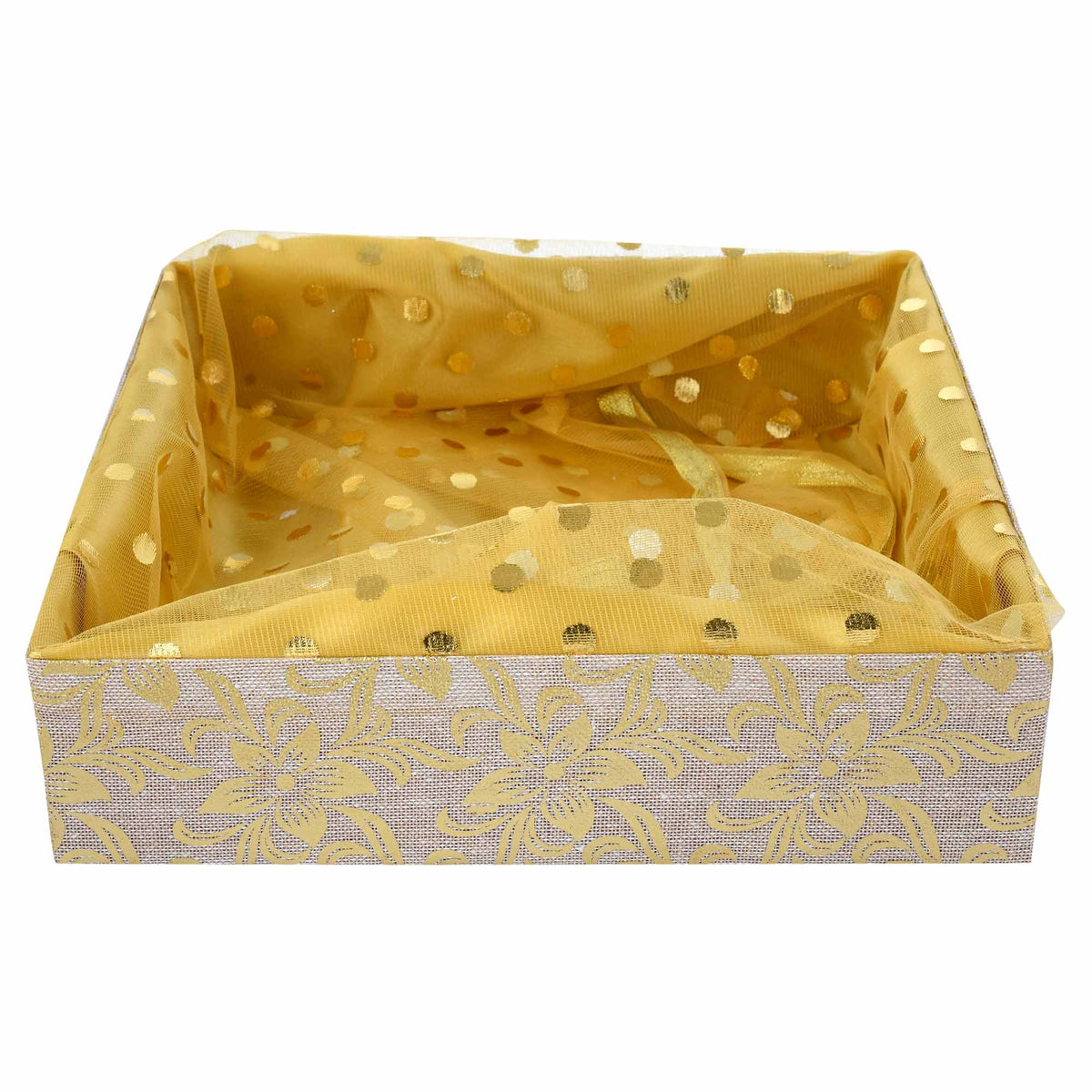 Golden Jute Gift Basket | Festive & Corporate Gifting Basket