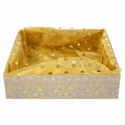 Golden Jute Gift Basket | Festive & Corporate Gifting Basket