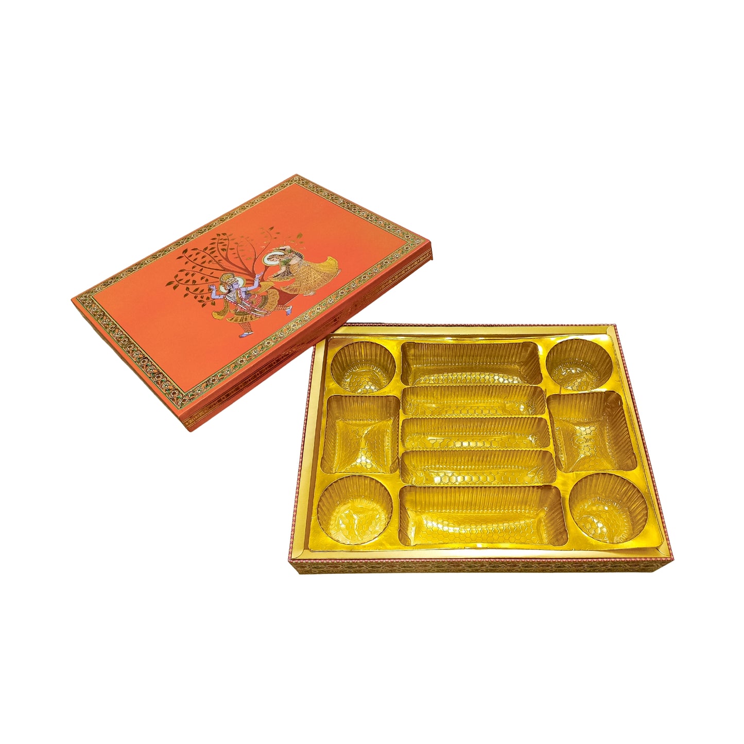 Anand Leela Theme Foil Print   Lawana Box  | Premium Shagun & Wedding Gift Box