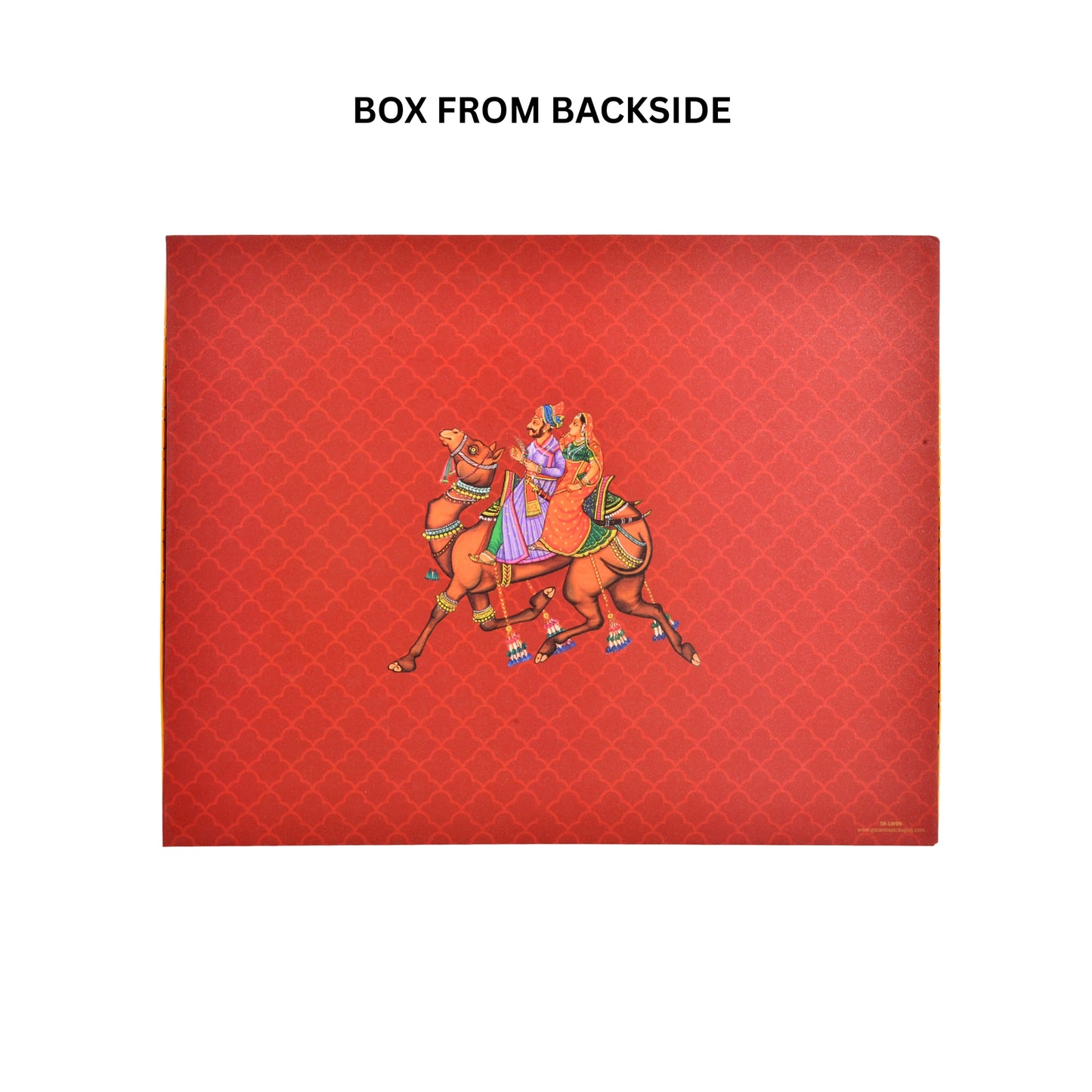 Rajasthani Theme Foil Print Lawana Box  | Premium Shagun & Wedding Gift Box